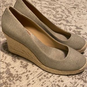 J Crew Espadrille Wedges - WORN TWICE!